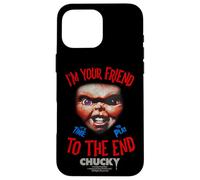 Custodia per iPhone 16 Pro Max Chucky I’m Your Friend Quote