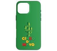 Custodia per iPhone 16 Pro Max Cinco De Mayo Mexican Fiesta Mexico Cactus Costruttore di mattoni