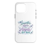 Custodia per iPhone 16 Pro Max Citazione spirituale della libellula Angelo Remembrance