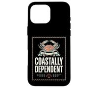 Custodia per iPhone 16 Pro Max Coastal Dependent Crab Ocean Seafood Lover