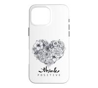 Custodia per iPhone 16 Pro Max Color Your Own Floral Heart Positive Art Quotes