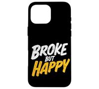 Custodia per iPhone 16 Pro Max Colorato Broke but Happy Stamp Costume