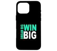 Custodia per iPhone 16 Pro Max Colore Acquavite Chiaro Dream/Win BIG Light Teal Aqua