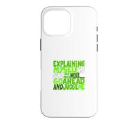 Custodia per iPhone 16 Pro Max Colore verde Go Ahead, Judge Me Green Graphic