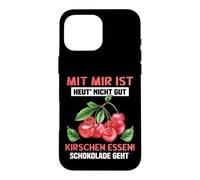 Custodia per iPhone 16 Pro Max Con me ist ist oggi non buoni ciliegie, il cioccolato si sta
