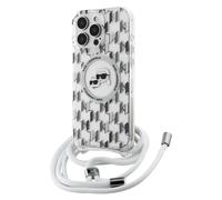 Custodia per iPhone 16 Pro Max con Monogramma e Cordino Rimovibile