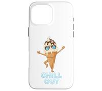 Custodia per iPhone 16 Pro Max Cono gelato Chill Out - Divertente gioco di parole estivo