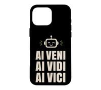 Custodia per iPhone 16 Pro Max Conquistatore tecnico robot AI Veni Vidi Vici