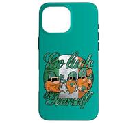 Custodia per iPhone 16 Pro Max Cool Green Gnomes Go Luck Yourself Shamrock St Patricks Day