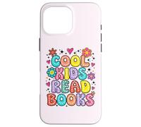 Custodia per iPhone 16 Pro Max Cool Kids Leggi Libri Insegnante Bookworm Bibliotecario Amante dei libri