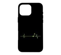 Custodia per iPhone 16 Pro Max Cool Music Notes Heartbeat