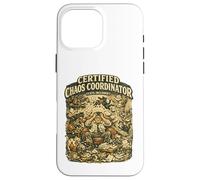 Custodia per iPhone 16 Pro Max Coordinatore certificato del caos divertente amante dei gatti e proprietari di gatti