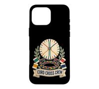 Custodia per iPhone 16 Pro Max CORD CROSS CREW Kumihimo Disco Intreccio Bobine