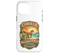 Custodia per iPhone 16 Pro Max Corolla Wild Banker Horses North Carolina Outer Banks