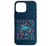 Custodia per iPhone 16 Pro Max COROVA BEACH NORTH CAROLINA BLUE CRAB ESTIVE VACANZA ARTE