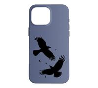 Custodia per iPhone 16 Pro Max Corvo Famiglia Wind-Borne Tranquillo
