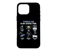 Custodia per iPhone 16 Pro Max Cosa faccio nel mio tempo libero Appassionato di sci Divertente Sciatore