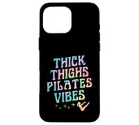 Custodia per iPhone 16 Pro Max Cosce spesse Pilates Vibes Empowering Body Positivity