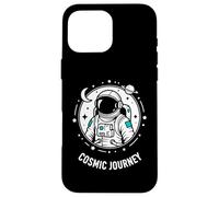 Custodia per iPhone 16 Pro Max Cosmic Journey Astronauta Space Explorer Fitness Palestra Grafica