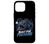 Custodia per iPhone 16 Pro Max Costruito per la pressione pescatore Pesce Deep Sea Graphic