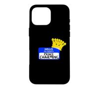 Custodia per iPhone 16 Pro Max costume di Halloween facile My Name Is PRINCE CHARMING Corona