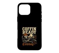 Custodia per iPhone 16 Pro Max Cowboy Western Gothic Dark Country Maledetto Cowboy Fuorilegge