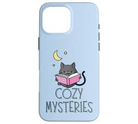 Custodia per iPhone 16 Pro Max Cozy Mysteries Paw-fect per i lettori Space Cozy e Night Owl