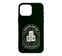 Custodia per iPhone 16 Pro Max Crack Dot Bam Club Grafica Retro per Giocatori Mahjong