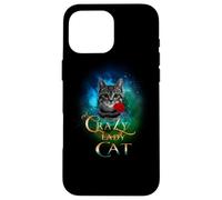 Custodia per iPhone 16 Pro Max Crazy Cat Lady Funny Kitten Cats Lover Mommy Mothers Day