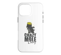 Custodia per iPhone 16 Pro Max Crazy Mole Lady Animal Tumulo