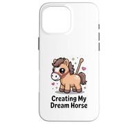 Custodia per iPhone 16 Pro Max Creating My Dream Horse Kawaii - Pony pastello