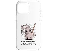 Custodia per iPhone 16 Pro Max Creating My Dream Horse Kawaii - Pony pastello