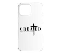 Custodia per iPhone 16 Pro Max creato con uno scopo cristiani versetto fede bibbia gesù