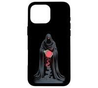 Custodia per iPhone 16 Pro Max Crimson Orb Warden - Opera d'arte dell'entità ombra