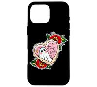 Custodia per iPhone 16 Pro Max Cuore fantasma Be My Boo Roses