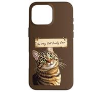 Custodia per iPhone 16 Pro Max Curioso Tabby Nella Mia Gatta Lady Era