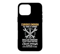 Custodia per iPhone 16 Pro Max Curious Enough To Take It Apart Hide Extra Parts Funny Quote