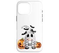 Custodia per iPhone 16 Pro Max Cute Boo Ghost Gnome For Girls Halloween Bats And Pumpkin