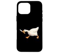 Custodia per iPhone 16 Pro Max Cute but Dangerous Duck with Knife Funny Silly Duck Meme