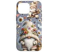Custodia per iPhone 16 Pro Max Cute Butterfly Accessories For Girls Floral Wildflower Gnome
