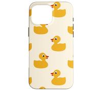 Custodia per iPhone 16 Pro Max Cute Yellow Rubber Duck Little Bath Toy Black
