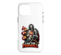 Custodia per iPhone 16 Pro Max Cyber Sentinel Knight protegge il tuo regno digitale