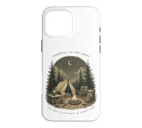 Custodia per iPhone 16 Pro Max Da qualche parte nel design della foresta lunare del falò