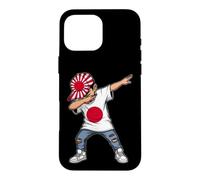 Custodia per iPhone 16 Pro Max Dabbing Boy Bandiera Giappone Sun Ray Cappello Streetwear Style