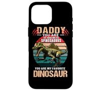 Custodia per iPhone 16 Pro Max Daddy You Are As Amazing As Spinosaurus Dinosaur Fathers Day