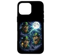 Custodia per iPhone 16 Pro Max Dark Leprechaun Sotto la Luna Festa di San Patrizio Fantasy Art