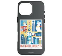 Custodia per iPhone 16 Pro Max DC League of Super-Pets Krypto, Ace and PB Ready for Action