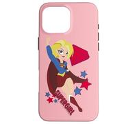 Custodia per iPhone 16 Pro Max DC Super Hero Girls Supergirl Stars