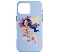Custodia per iPhone 16 Pro Max DC Super Hero Girls Wonder Woman and Logos