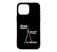 Custodia per iPhone 16 Pro Max Dear Market One Pump Please I'll Behave Funny Trading Design